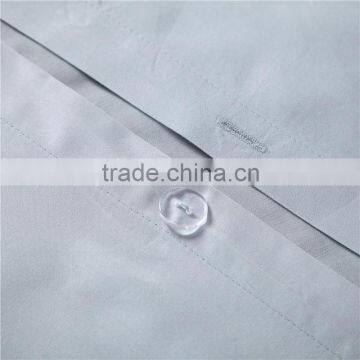 100% Cotton Solid Embroidery Bedding Set Light Blue photo-6