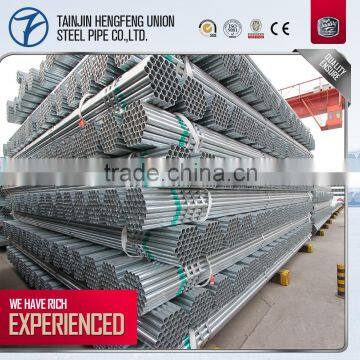 professional ERW carbon pre-galvanized steel pipe