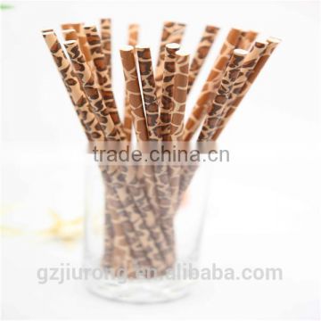 Loverly animal design drinking paper straws