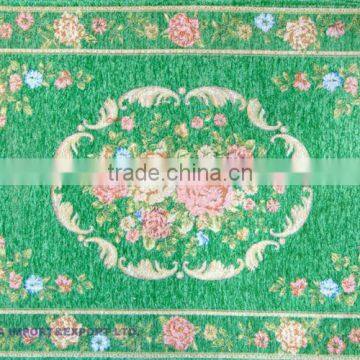 2012 green flower knotted artificial silk carpets