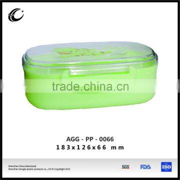 Hot sale PP PC PS home storage lunch box logo printing plastic lunch box wholesale office lunch box