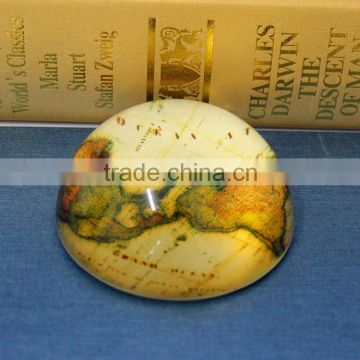 crystal glass book paperweight