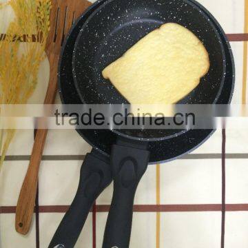 Forged aluminum marble 3 layers coating fry pan