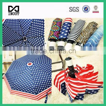 21 inch umbrella factory USA flag states auto open close customized umbrella