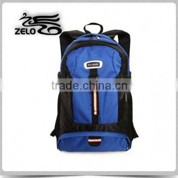 polyester cheap plain royal blue backpack