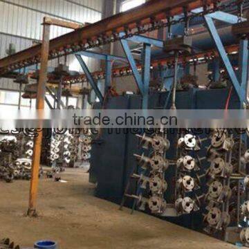 airless hangering chain shot blasting machine