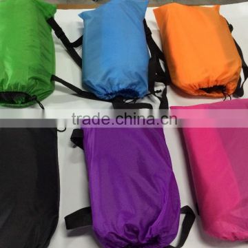 new fashion banana air sleeping bag nylon fabric beach air bean bag chair