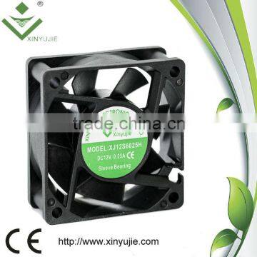 High perfermance 5v 12v DC cooling fan 60x60x25mm waterproof ip67