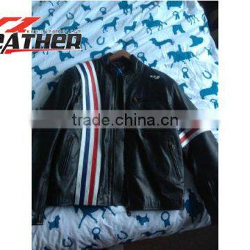 Black Winter Cowhide LEATHER MOTORCYCLE JACKETS