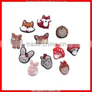 Cute animal soft PVC phone button sticker (MYD-2203)