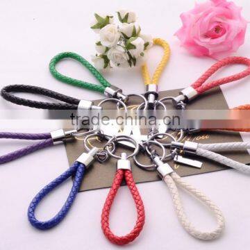 2016 Fashion High Quality Leather Connecting Alloy Key Holder,Multi Color Key Chain Unisex/