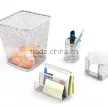 silver office stationery table set