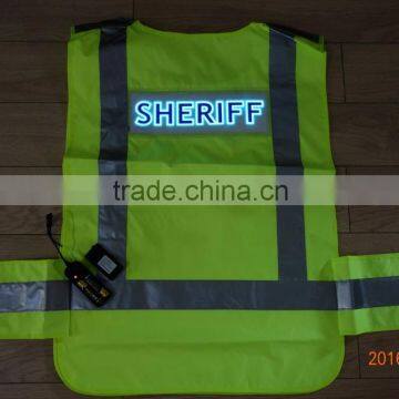 PYL-EL-SV001-SF EL safety vest / el flashing safety vest / EL Lighted Safety Vest