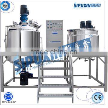 Guangzhou cosmetic cream making machine vacuum homogenizer mixer