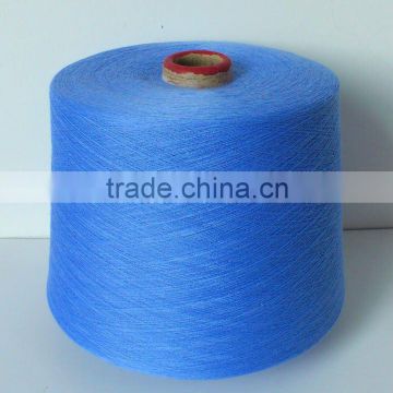 dope dyed polyester ring spun yarn for knitting