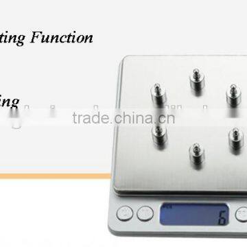 Brushed Stainless Steel High Accuracy Jewelry Scale 0.1g photo-5