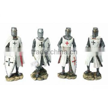 custom polyresin knight figure crafts 10cmH