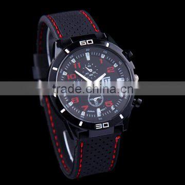 2015 gt General Fashion Silicone Watch Black Watch Mens