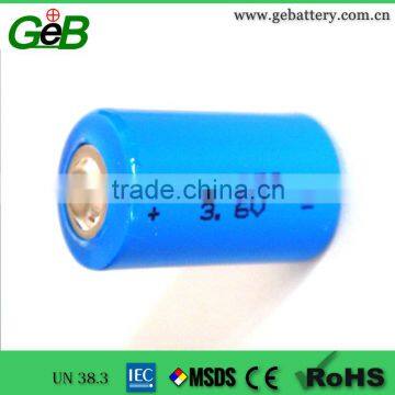 High energy type 1/2AA er14250 3.6V 1200mAh ER14250 lithium battery