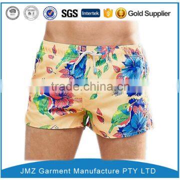 OEM swim short for men polyester swimwear with your own logo