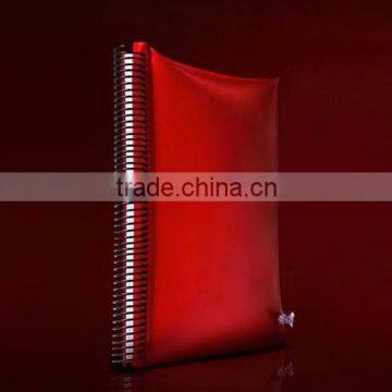 2014 New design PVC inflatable pillow notebook spiral binding