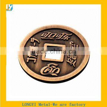 custom old copper Square hole coin for Coca Cola souvenir                        
                                                Quality Choice