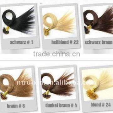 pre-bonded human hair extension