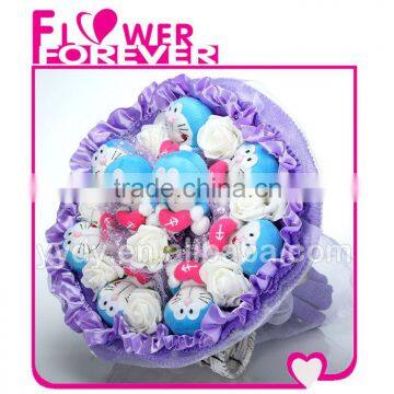 lovely Doraemon toy bouquet gift christmas