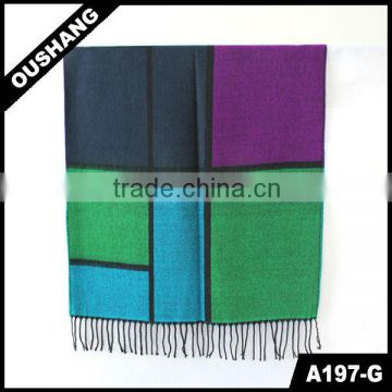 A197-G Long Jacquard Scarf Wraps Custom Made