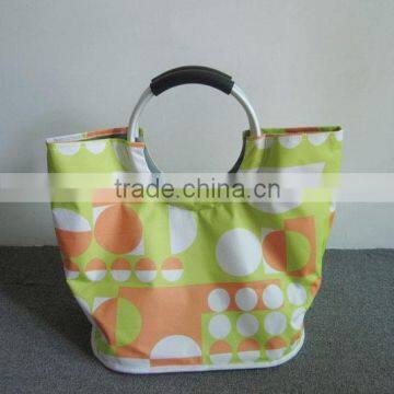 Picnic Collapsible Insulated Shopping Tote Bags/Aluminum Frame Handle