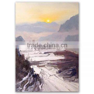 ROYIART Original Landscape Oil Painting on Canvas of Wall Art #10092