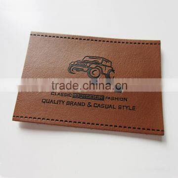 Genuine Garment Leather Bagde, Garment Hang Tag and Leather Label Design, Garment Real Leather Badge