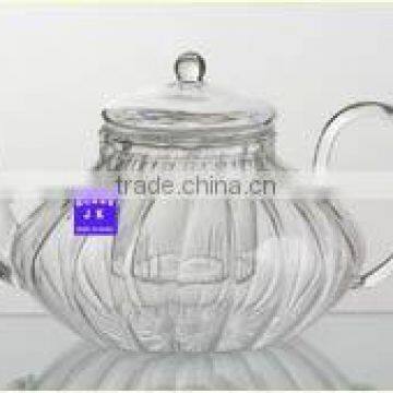 hot selling handmade heat-resistant glass teapot