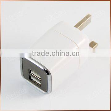 Dual USB AC Adapter New UK Travel Charger 2015