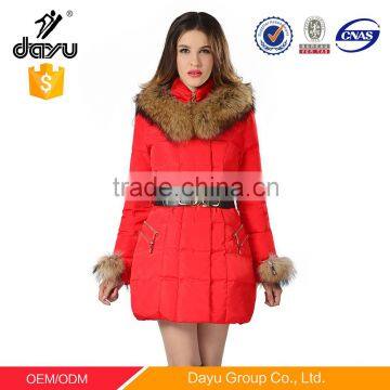 Warm Winter Beauty Jacket Design Fashion Coat Suit Woman, Custom Fur Collar Jacket Down Coat photo-4