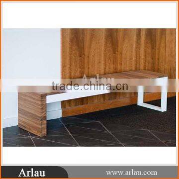 (FW31A) Arlau long backless wooden bench