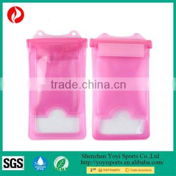 Floating waterproof phone bag with gasbag
