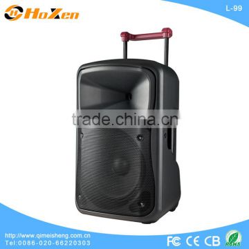 2014 new active trolley speaker with bluetooth rechargeble portable speaker