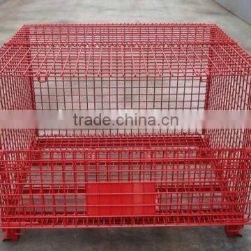 RH-C-U03 Steel Stacking Wire Container With Top Cap, Mesh Container photo-6