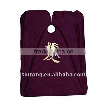 Professional nylon salon word apron and capes F002