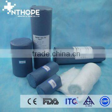 medical absorbent cotton wool roll with paper or poly bag packing