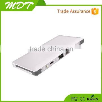 Hot Sale New Online Oem External QC2.0 Quick Charge 10000mah Built in Cable Portable Power Bank photo-2