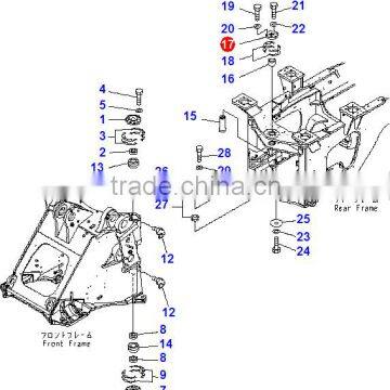 421-46-11421 421-46-11420 cover for wheelloader WA380-6