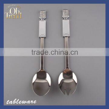 Best sale stainless steel flatware wedding favors exquisite hollow heart chopstick spoon and fork tableware for restaurants