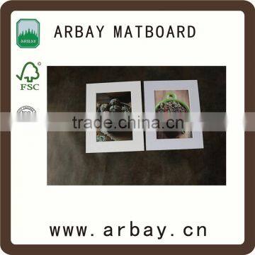 Beautiful White single matboard/single matboard/mountboard/passepartout for picture frame