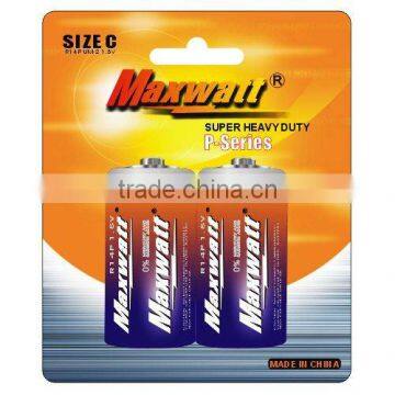 R14P SIZE C UM-2 DRY CELL BATTERY 2PCS/CARD