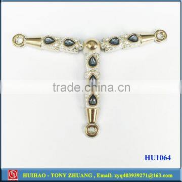 Blue Color Plastic Shoe Chain Buckle Decoration for Women Sandal HU1169B photo-5