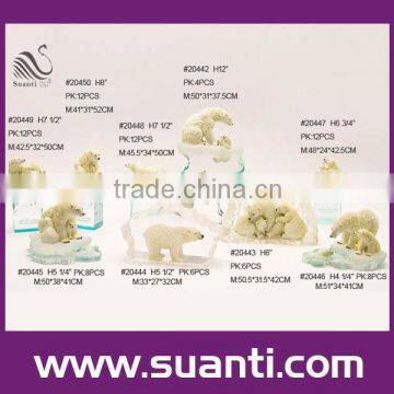 White Bears polyresin statue collection