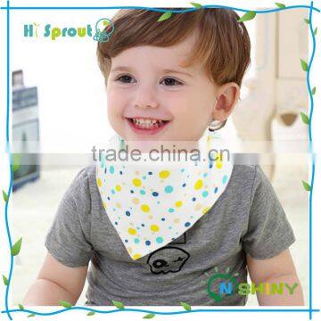 100% Cotton Double Sided Triangle Baby Bandana Drool Bibs