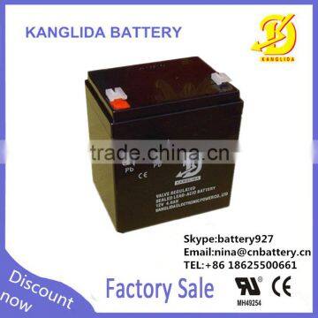 12v 4ah rechargeable storage lead acid ups backup battery CA1240